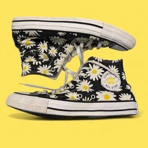 *Rare* Women's Converse Chuck Taylor Daisy High Top Sneakers w/Pockets-Size‎ 9.5